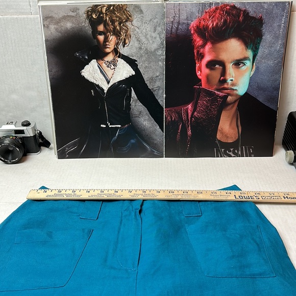 New York and company linen blend wide leg capris - Picture 4 of 8